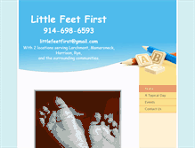 Tablet Screenshot of littlefeetfirst.com